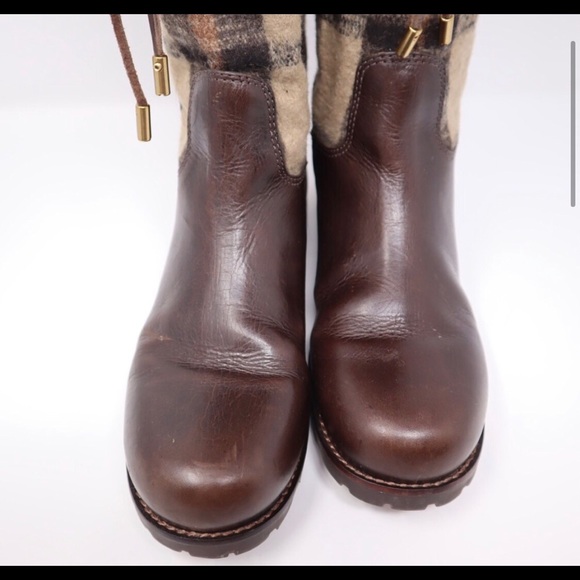 Tory Burch flannel and leather boots. EUC - Picture 4 of 15